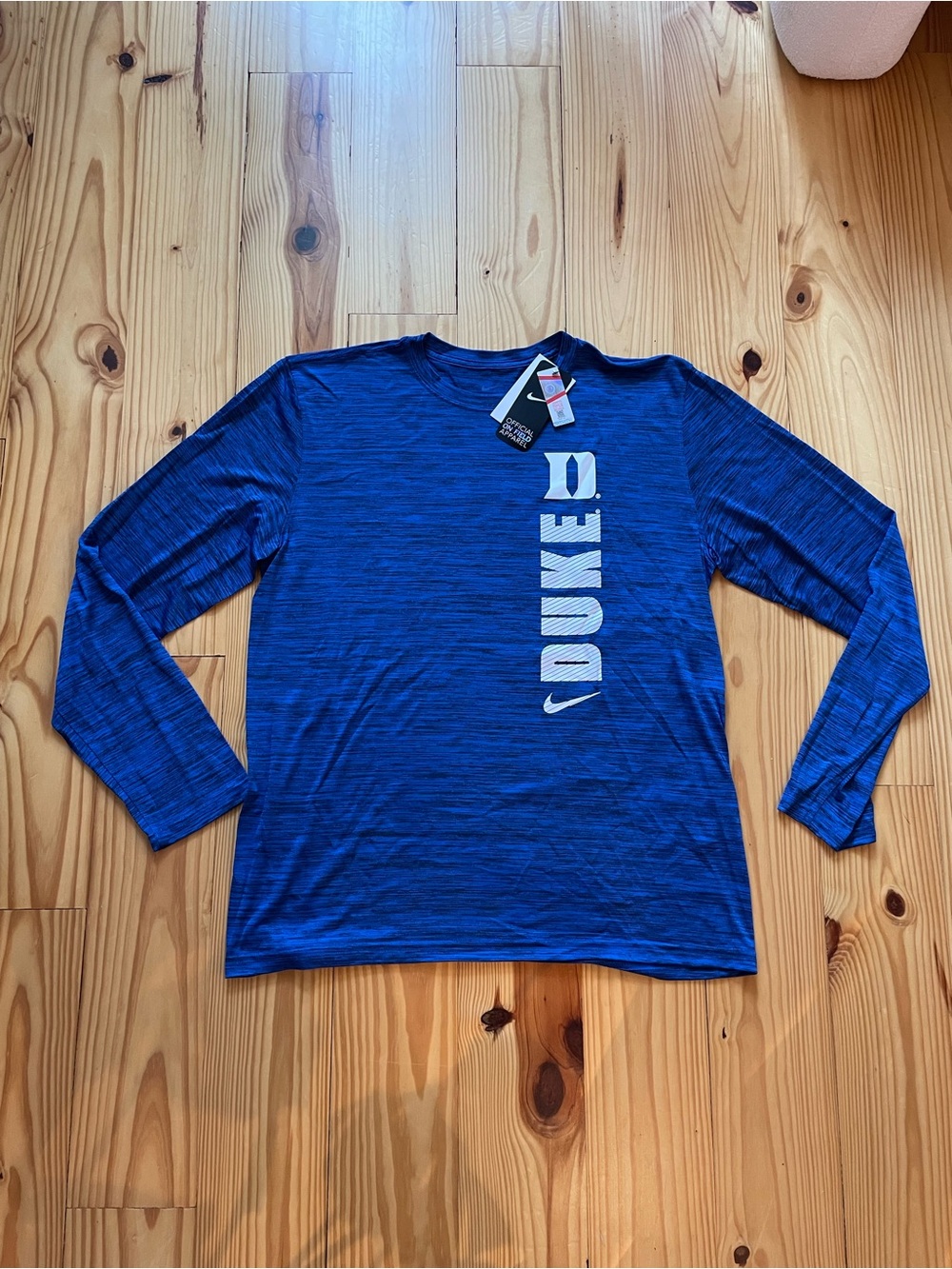 Nike Royal Blue Duke Long-Sleeve Performance Tee